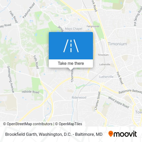 Mapa de Brookfield Garth