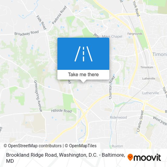 Mapa de Brookland Ridge Road
