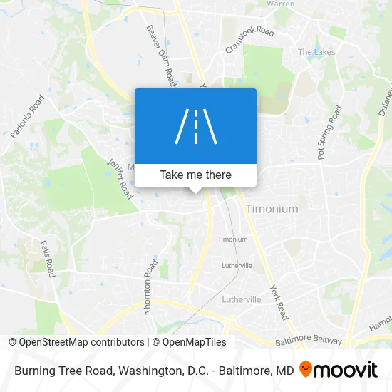Burning Tree Road map