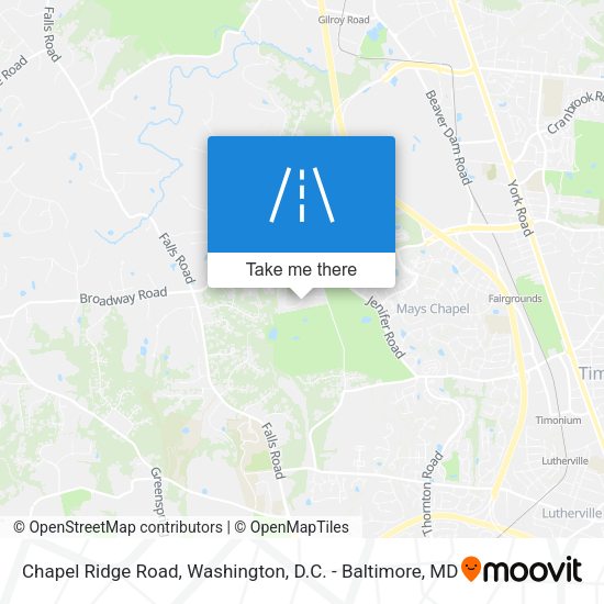 Chapel Ridge Road map