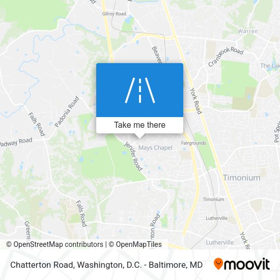 Chatterton Road map