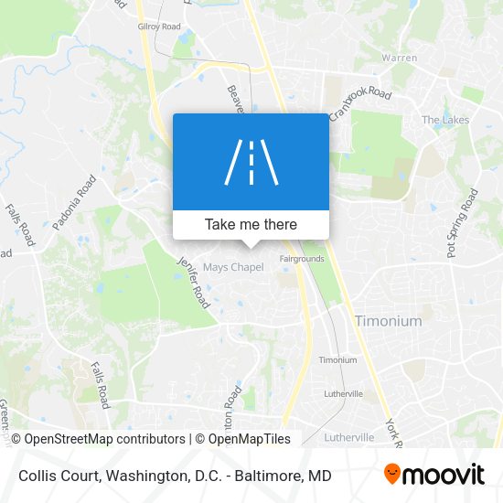 Collis Court map