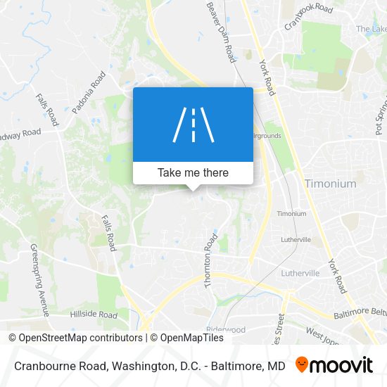 Cranbourne Road map