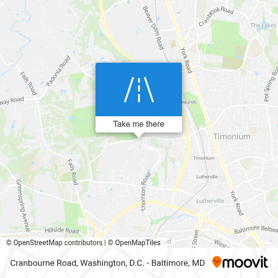 Cranbourne Road map