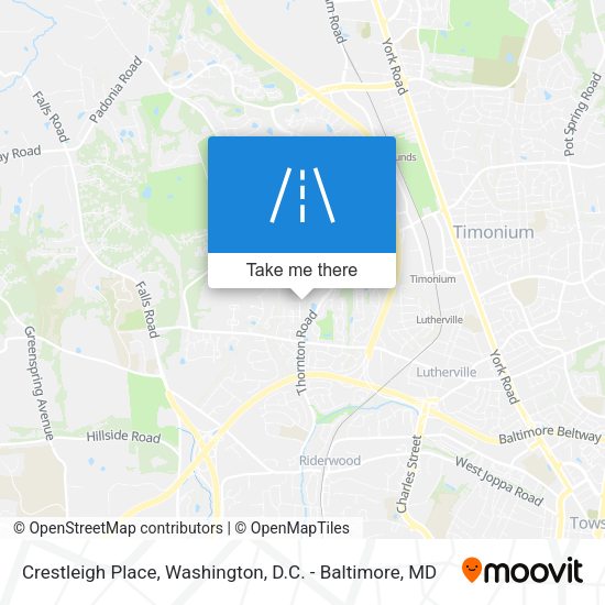 Mapa de Crestleigh Place