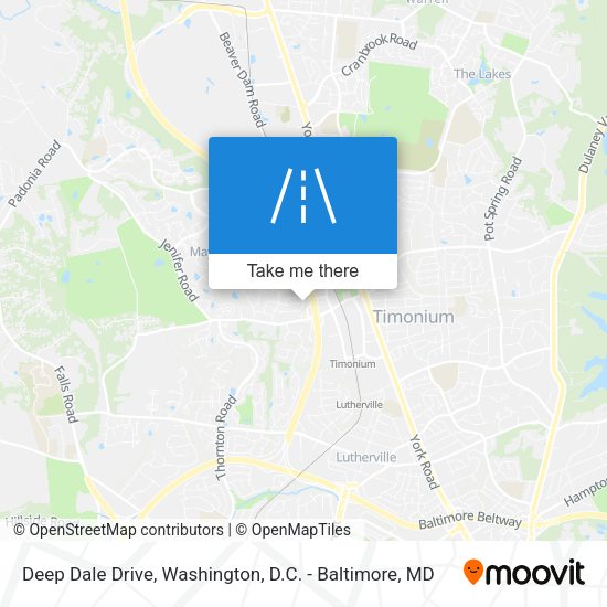 Deep Dale Drive map