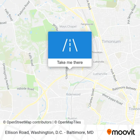 Ellison Road map