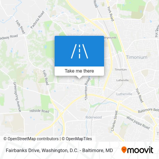 Fairbanks Drive map