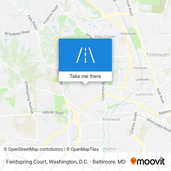 Fieldspring Court map