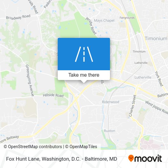 Fox Hunt Lane map