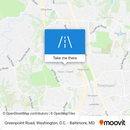 Greenpoint Road map