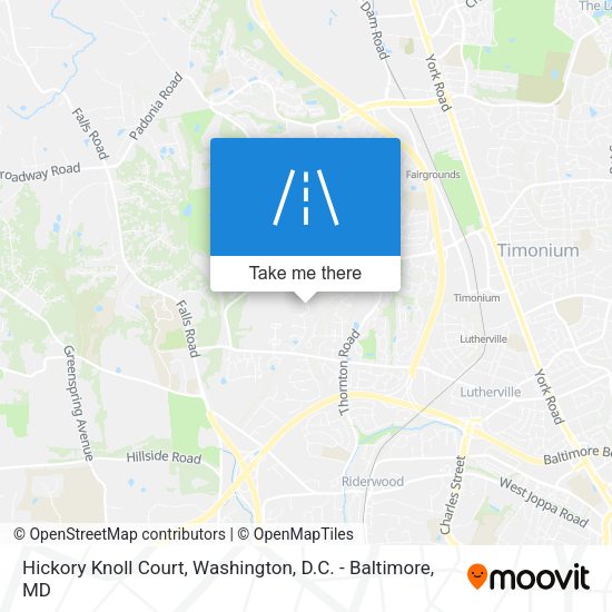 Mapa de Hickory Knoll Court