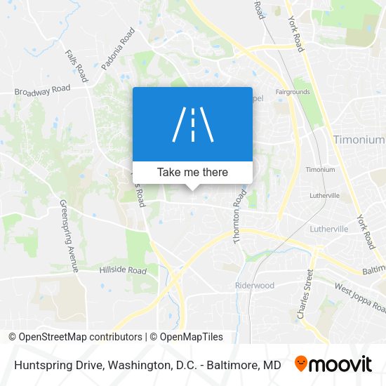 Huntspring Drive map