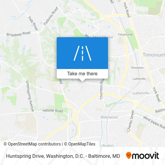 Huntspring Drive map