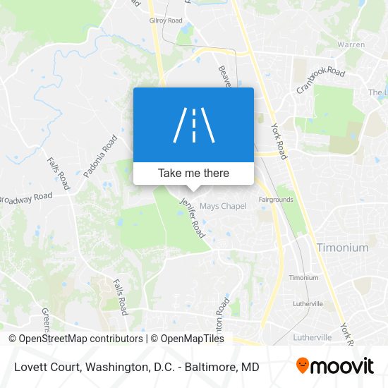 Lovett Court map