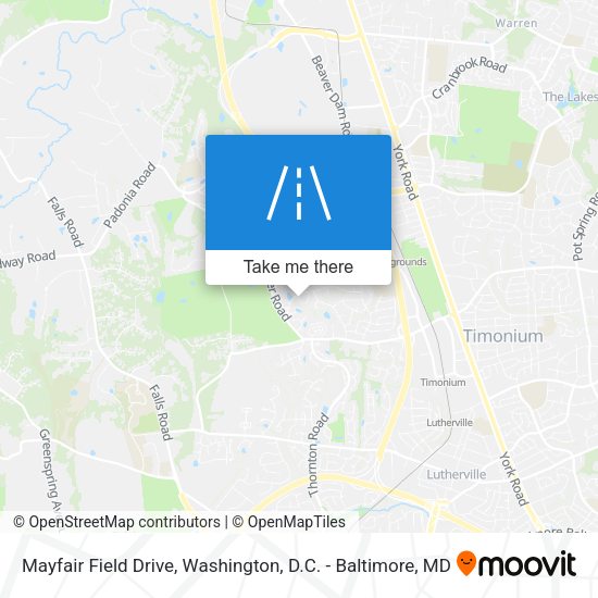Mayfair Field Drive map