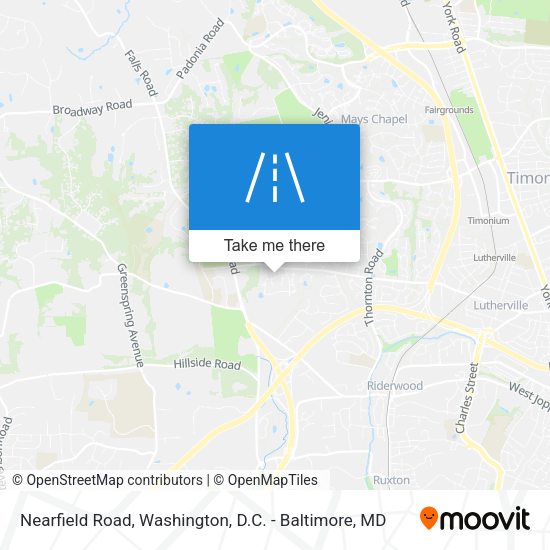 Mapa de Nearfield Road