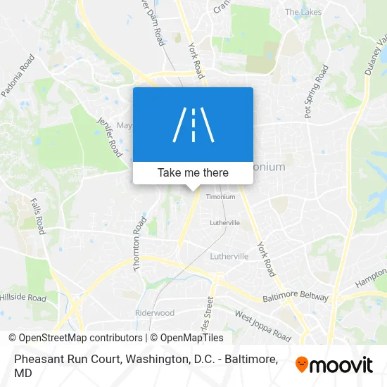 Pheasant Run Court map