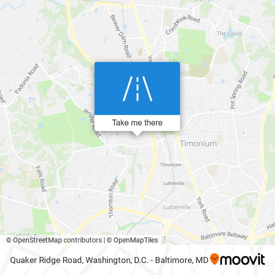 Mapa de Quaker Ridge Road