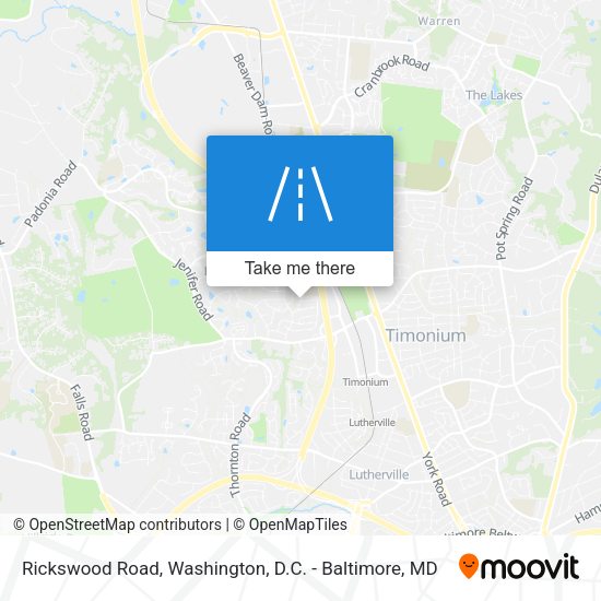 Rickswood Road map