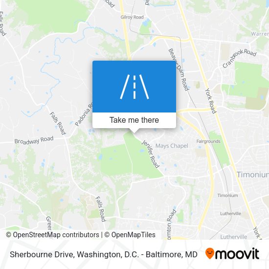 Sherbourne Drive map
