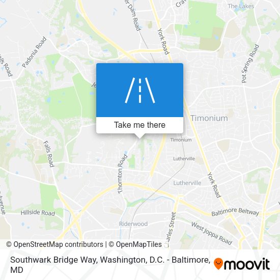 Southwark Bridge Way map