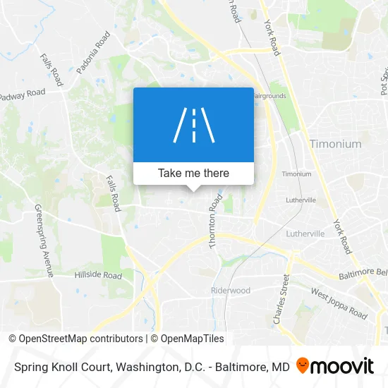Spring Knoll Court map