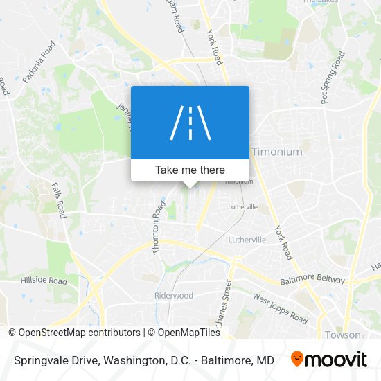 Mapa de Springvale Drive