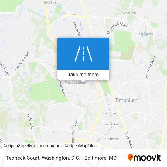 Teaneck Court map