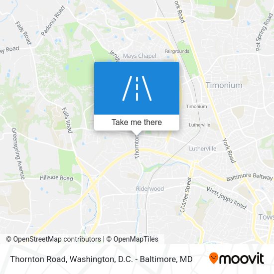 Mapa de Thornton Road