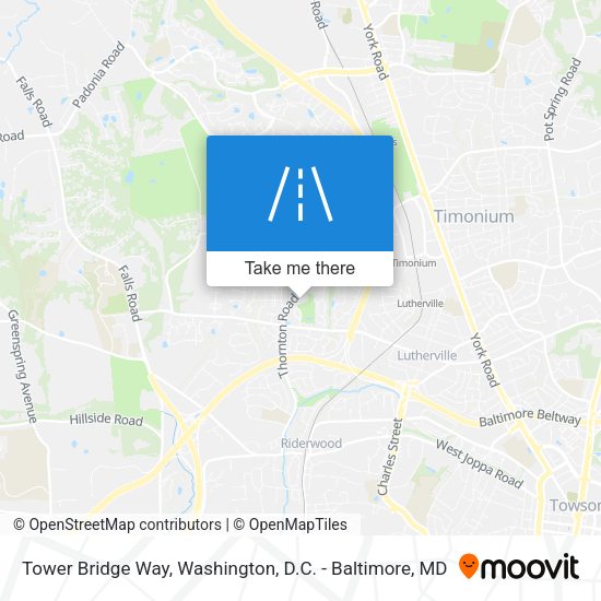 Mapa de Tower Bridge Way