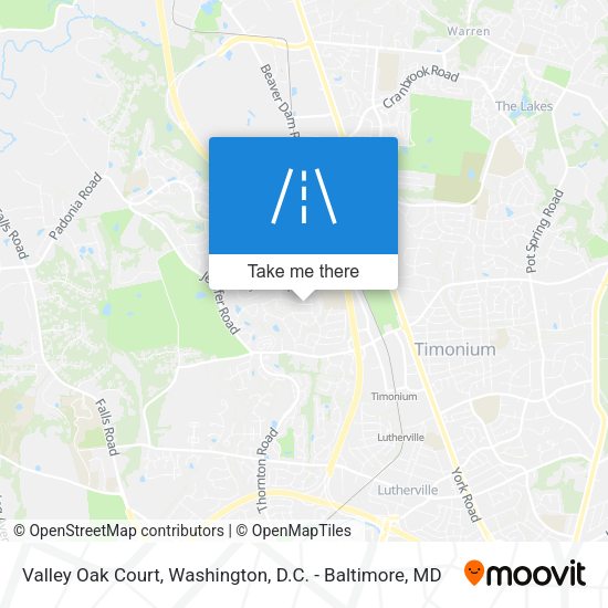 Valley Oak Court map
