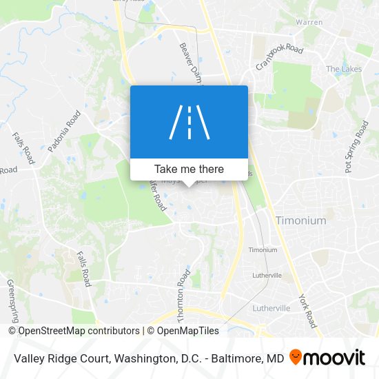 Valley Ridge Court map