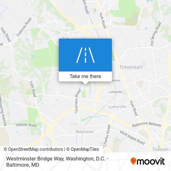 Westminster Bridge Way map