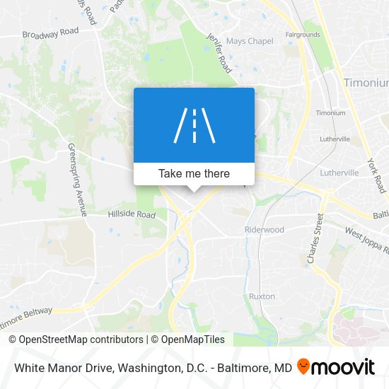 White Manor Drive map