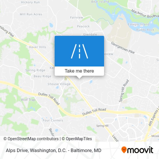 Mapa de Alps Drive