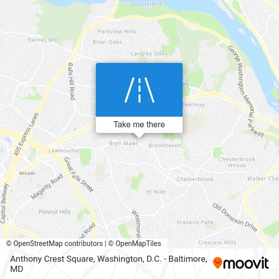 Anthony Crest Square map