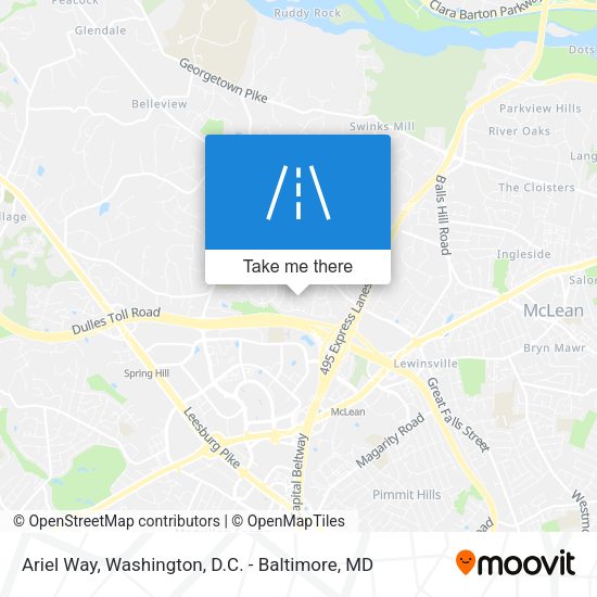 Ariel Way map