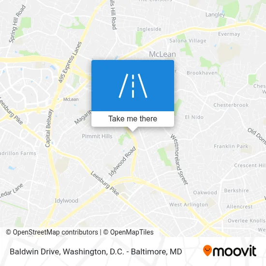Baldwin Drive map