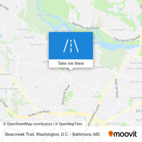 Bearcreek Trail map