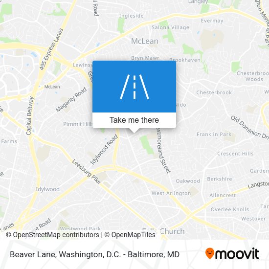 Mapa de Beaver Lane