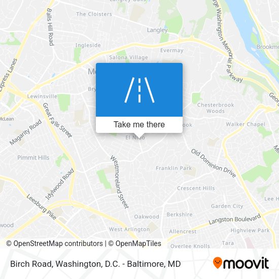 Mapa de Birch Road