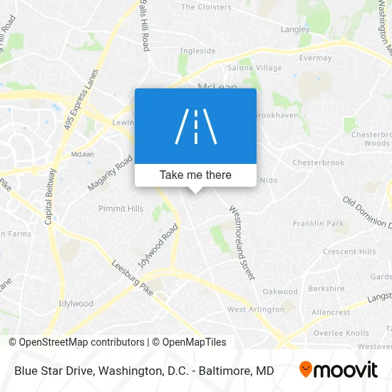 Blue Star Drive map