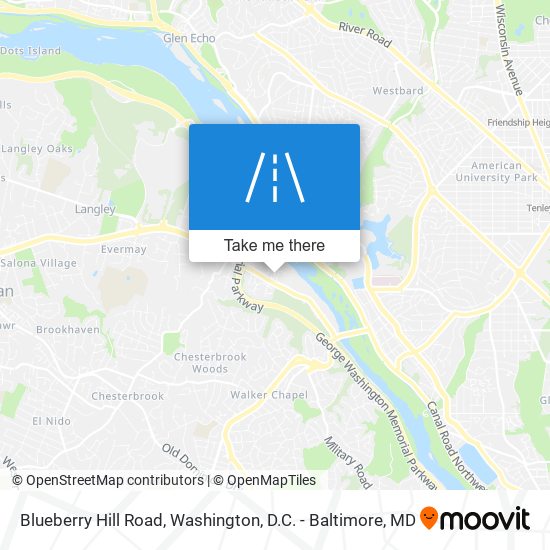 Blueberry Hill Road map