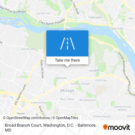 Mapa de Broad Branch Court