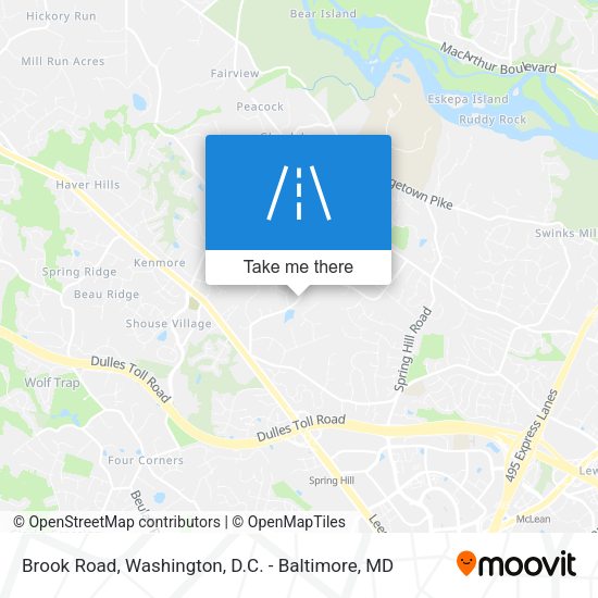 Brook Road map