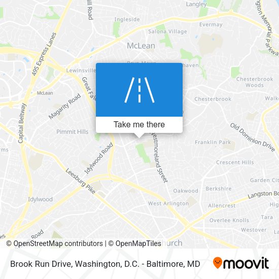 Brook Run Drive map