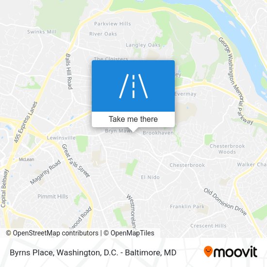 Byrns Place map