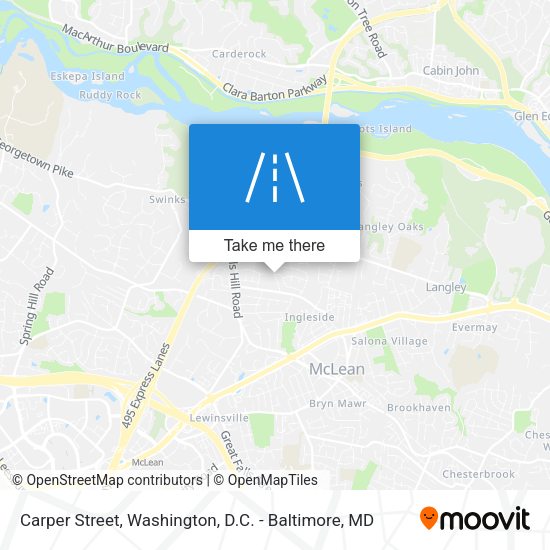 Carper Street map
