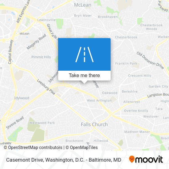 Casemont Drive map